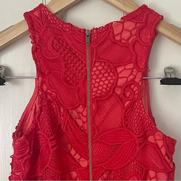 Lovers + Friends Caspian Shift Dress in Coral Size XS Party Night Out Cocktail - Picture 7 of 8